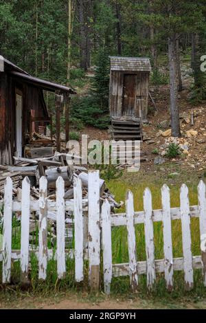 La ville fantôme historique de Saint Elmo, Colorado. Banque D'Images