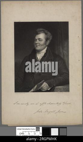 John Angell James 1844 par John Cochran Banque D'Images