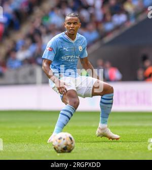 Londres, Royaume-Uni. 06 août 2023. 06 août 2023 - Arsenal - Manchester City - FA Community Shield - Stade de Wembley. Manuel Akanji de Manchester City pendant le FA Community Shield. Crédit photo : Mark pain / Alamy Live News Banque D'Images