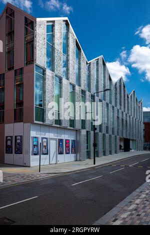 22 Handyside Street Kings Cross London - partie du réaménagement de Kings Cross. Nouveau développement de bureaux de 3 étages, Coffey Architects, 2020. Banque D'Images