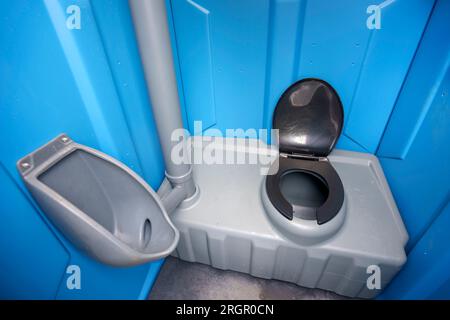 Intérieur portable pour toilettes Banque D'Images