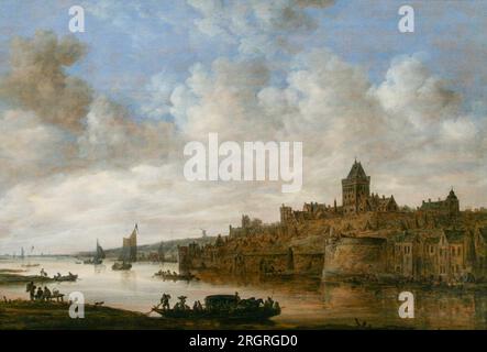 Vue de Nijmegen 1649 par Jan van Goyen Banque D'Images
