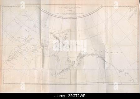 Cartes et figures du troisième voyage de Cook, T.1, 1785 Banque D'Images