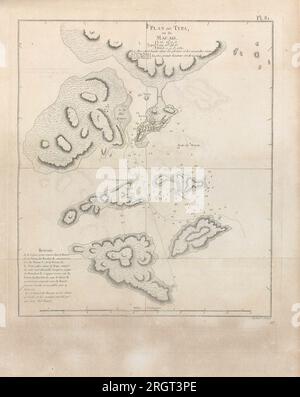 Cartes et figures du troisième voyage de Cook, T.1, 1785 Banque D'Images