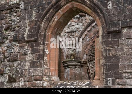 Détail de Sweetheart Abbey. Banque D'Images