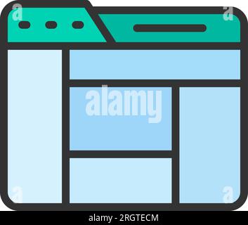 Image de l'icône de mise en page. Illustration de Vecteur