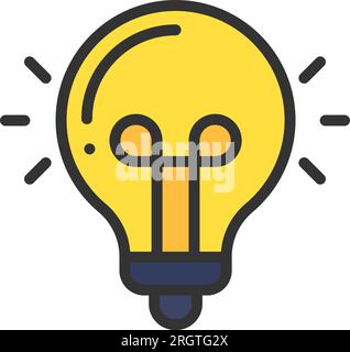 Image de l'icône d'ampoule. Illustration de Vecteur