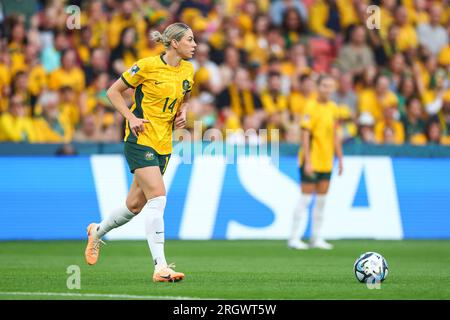 Brisbane, Australie. 12 août 2023. Brisbane, Australie. 12 août 2023. Alanna Kennedy #14 d'Australie en action lors du match de quart de finale de la coupe du monde féminine de la FIFA 2023 Australie femmes vs France femmes au Suncorp Stadium, Brisbane, Australie, 12 août 2023 (photo de Patrick Hoelscher/News Images) dans, le 8/12/2023. Crédit : SIPA USA/Alamy Live News crédit : SIPA USA/Alamy Live News Banque D'Images