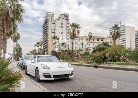 Bâtiments modernes à Beyrouth, Liban Banque D'Images