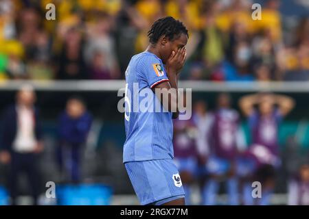 Vicki Bècho #23 de France manque son penalty lors du match de quart de finale de la coupe du monde féminine de la FIFA 2023 Australie femmes vs France femmes au Suncorp Stadium, Brisbane, Australie, 12 août 2023 (photo de Patrick Hoelscher/News Images) Banque D'Images