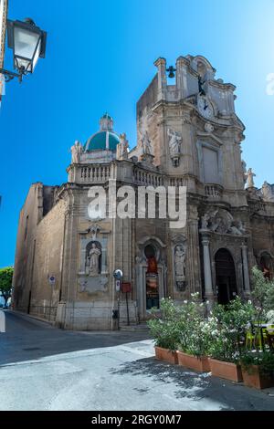 Trapani, Italie - août 3 2023 - anime del purgatorio Church Banque D'Images