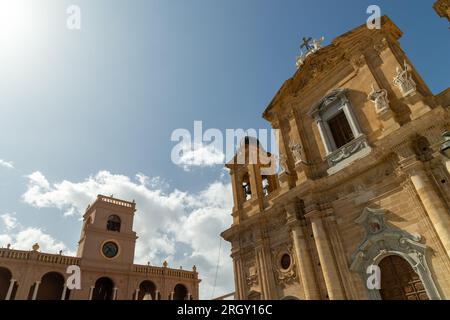 Marsala, Italie - août 5 2023 - l'église mère, cathédrale de Marsala dédiée à Saint Thomas de Canterbury Banque D'Images