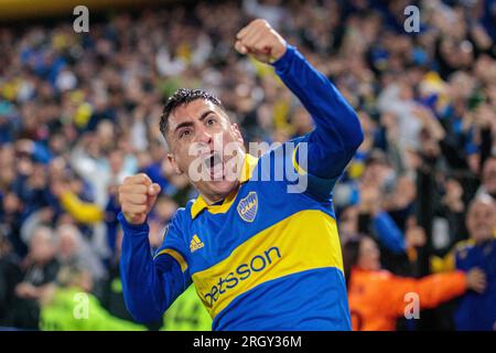 Joueur de Boca Juniors Banque D'Images