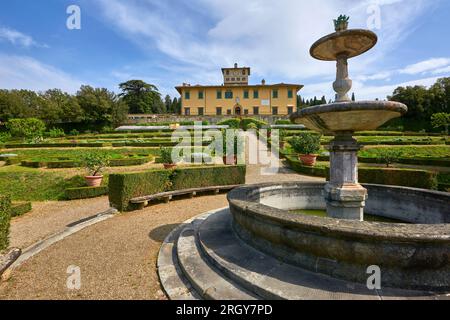 Dans le parc des Médicis villa de Petraia, Florence, Italie Banque D'Images