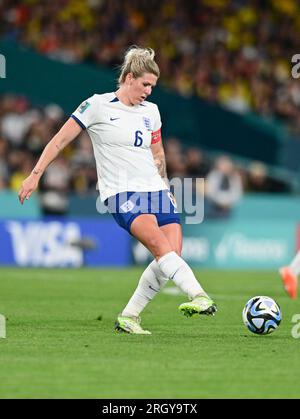 Sydney, Australie. 12 août 2023. Millie Bright de l'équipe nationale de football féminine d'Angleterre est vue en action lors du match de la coupe du monde féminine de la FIFA 2023 entre l'Angleterre et la Colombie qui a lieu au Stadium Australia. Score final Angleterre 2:1 Colombie (photo Luis Veniegra/SOPA Images/Sipa USA) crédit : SIPA USA/Alamy Live News Banque D'Images