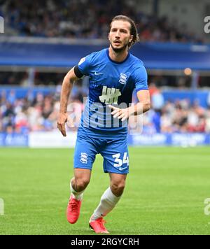 Birmingham, West Midlands, Royaume-Uni. 12 août 2023 ; St Andrews, Birmingham, West Midlands, Angleterre; EFL Championship football, Birmingham City versus Leeds United ; Ivan Sunjic de Birmingham City crédit : action plus Sports Images/Alamy Live News Banque D'Images