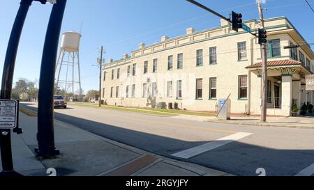 Burke County, GA États-Unis - 03 16 23 : Downtown Waynesboro bâtiments historiques Banque D'Images