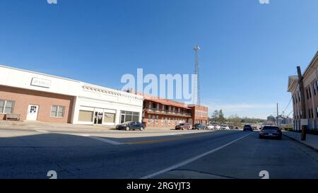 Burke County, GA États-Unis - 03 16 23 : Downtown Waynesboro vintage petite ville Banque D'Images