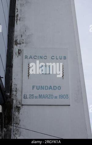 Avellaneda, Buenos Aires, Argentine. 1e. Mars 2013. Vue du mât du Presidente Peron Stadium du Racing Club. Crédit : Fabideciria. Banque D'Images