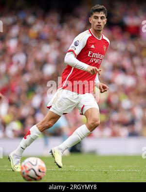 Kai Havertz d'Arsenal lors du match de Premier League à l'Emirates Stadium de Londres. Date de la photo : Samedi 12 août 2023. Banque D'Images