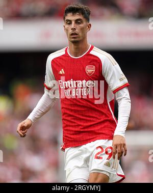Kai Havertz d'Arsenal lors du match de Premier League à l'Emirates Stadium de Londres. Date de la photo : Samedi 12 août 2023. Banque D'Images