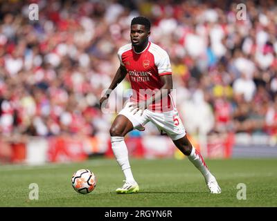Thomas Partey d'Arsenal lors du match de Premier League à l'Emirates Stadium, Londres. Date de la photo : Samedi 12 août 2023. Banque D'Images