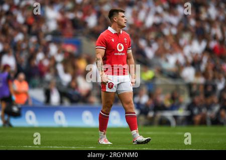 Joe Roberts du pays de Galles lors du match de la Summer Series 2023 Angleterre vs pays de Galles au Twickenham Stadium, Twickenham, Royaume-Uni. 12 août 2023. (Photo de Mike Jones/News Images) dans, le 8/12/2023. (Photo de Mike Jones/News Images/Sipa USA) crédit : SIPA USA/Alamy Live News Banque D'Images