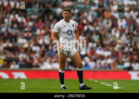 Owen Farrell d'Angleterre lors du match de la série estivale 2023 Angleterre vs pays de Galles au Twickenham Stadium, Twickenham, Royaume-Uni, le 12 août 2023 (photo de Mike Jones/News Images) Banque D'Images