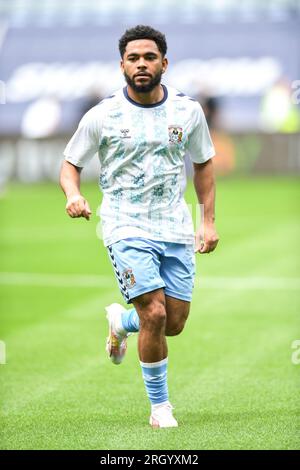 Coventry le samedi 12 août 2023. Jay Dasilva (3 Coventry City) lors du Sky Bet Championship Match entre Coventry City et Middlesbrough au Coventry Building Society Arena, Coventry le samedi 12 août 2023. (Photo : Kevin Hodgson | MI News) crédit : MI News & Sport / Alamy Live News Banque D'Images