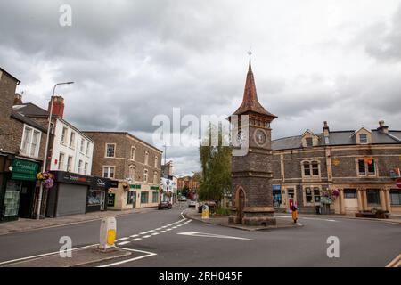 Tour de l'horloge une tour de l'horloge victorienne, Clevedon Banque D'Images