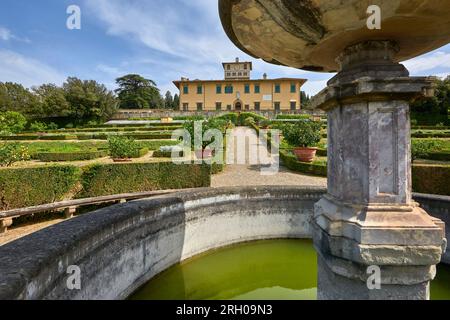 Dans le parc des Médicis villa de Petraia, Florence, Italie Banque D'Images