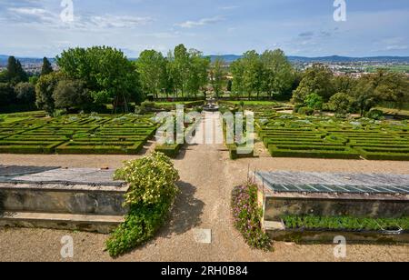 Dans le parc des Médicis villa de Petraia, Florence, Italie Banque D'Images