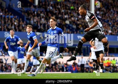 Liverpool, Royaume-Uni. 12 août 2023. Lors du match de Premier League à Goodison Park, Liverpool. Le crédit photo devrait être : Gary Oakley/Sportimage crédit : Sportimage Ltd/Alamy Live News Banque D'Images