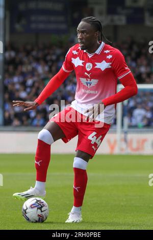 Bristol, Royaume-Uni. 12 août 2023. Devante Cole #44 de Barnsley lors du match Sky Bet League 1 Bristol Rovers vs Barnsley au Memorial Stadium, Bristol, Royaume-Uni, le 12 août 2023 (photo par Alfie Cosgrove/News Images) à Bristol, Royaume-Uni le 8/12/2023. (Photo Alfie Cosgrove/News Images/Sipa USA) crédit : SIPA USA/Alamy Live News Banque D'Images