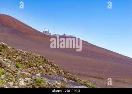 Observatoire Haleakala. Banque D'Images