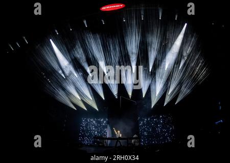 Hongrie 12 août 2023 David Guetta en concert au Sziget Festival Budapest © Andrea Ripamonti / Alamy Banque D'Images