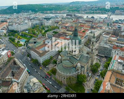 Vue aérienne de Budapest Banque D'Images