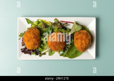 Boulettes de riz frites Banque D'Images