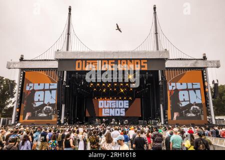 San Francisco, États-Unis. 12 août 2023. Ambiance pendant le festival Outside Lands 2023 Music and Arts qui s'est tenu au Golden Gate Bridge Park à San Francisco, CA le 12 août 2023. (Photo de Alive Coverage/Sipa USA) crédit : SIPA USA/Alamy Live News Banque D'Images