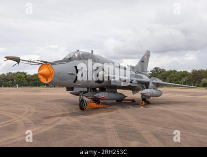 Un Sukhoi su-22 Fitter de l'armée de l'air polonaise exposé au riat 2023 Banque D'Images