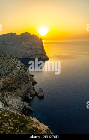 Sur le chemin du point culminant sur la belle île des Baléares Majorque - Cap de Formentor - Espagne Banque D'Images