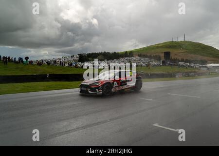 Dunfermline, Royaume-Uni. 13 août 2023. BTCC Knockhill Race 1 lors du British Touring car Championship au circuit de course de Knockhill, Dunfermline, Écosse, le 13 août 2023. Photo de Chris Williams. Usage éditorial uniquement, licence requise pour un usage commercial. Aucune utilisation dans les Paris, les jeux ou les publications d'un seul club/ligue/joueur. Crédit : UK Sports pics Ltd/Alamy Live News Banque D'Images