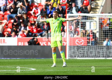 AESSEAL New York Stadium, Rotherham, Angleterre - 12 août 2023 Hayden carter (17) de Blackburn Rovers - pendant le match Rotherham v Blackburn, Sky Bet Championship, 2023/24, AESSEAL New York Stadium, Rotherham, Angleterre - 12 août 2023 crédit : Arthur Haigh/WhiteRosePhotos/Alamy Live News Banque D'Images