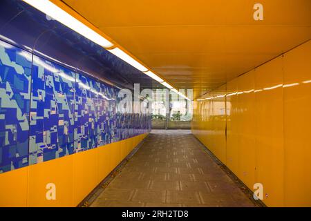 Passage souterrain de Porteus Road et Flyover de Paddington Basin, West London Banque D'Images