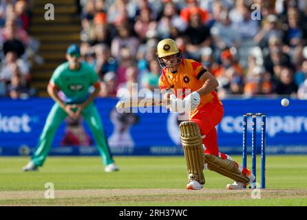 Edgbaston, Birmingham, Royaume-Uni. 13 août 2023. The Hundred Mens Cricket, Birmingham Phoenix versus Oval invincibles ; Will Smeed de Birmingham Phoenix Credit : action plus Sports/Alamy Live News Banque D'Images