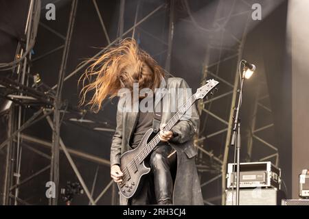 Abbath joue en direct au Bloodstock Open Air Festival 2023, Catton Park, Derbyshire, Royaume-Uni. Photo : John Lambeth/Alamy. Banque D'Images