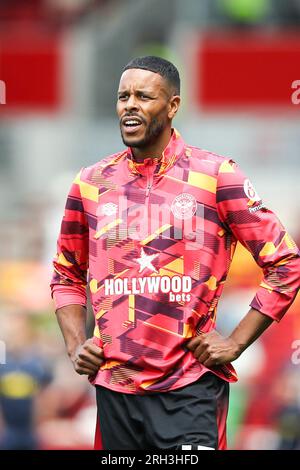 Brentford le dimanche 20 août 2023. Mathias Jorgenson de Brentford lors du match de Premier League entre Brentford et Tottenham Hotspur au Gtech Community Stadium, Brentford, le dimanche 20 août 2023. (Photo : Tom West | MI News) crédit : MI News & Sport / Alamy Live News Banque D'Images