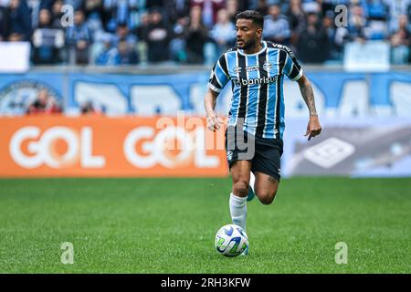 Porto Alegre, Brésil. 13 août 2023. RS - PORTO ALEGRE - 08/13/2023 - BRASILEIRO A 2023, GREMIO X FLUMINENSE - joueur de Gremio Reinaldo lors d'un match contre Fluminense au stade Arena do Gremio pour le championnat brésilien A 2023. Photo : Maxi Franzoi/AGIF crédit : AGIF/Alamy Live News Banque D'Images