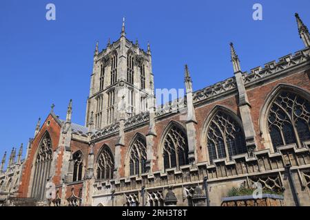 Hull Minster, anciennement Holy Trinity, a été déclaré Minster par l'archevêque de York, le Dr John Sentanu en mai 2017, dans le East Yorkshire, au Royaume-Uni Banque D'Images