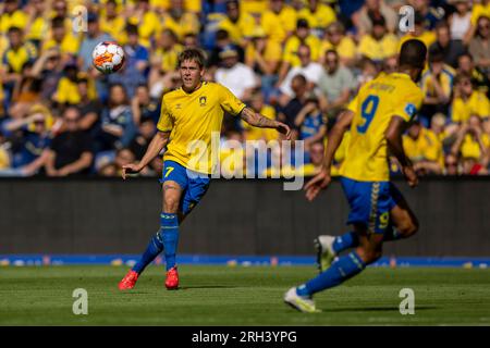 Broendby, Danemark. 13 août 2023. Nicolai Vallys (7) de Broendby IF vu lors du 3F Superliga match entre Broendby IF et Lyngby BK au Broendby Stadion à Broendby. (Crédit photo : Gonzales photo/Alamy Live News Banque D'Images